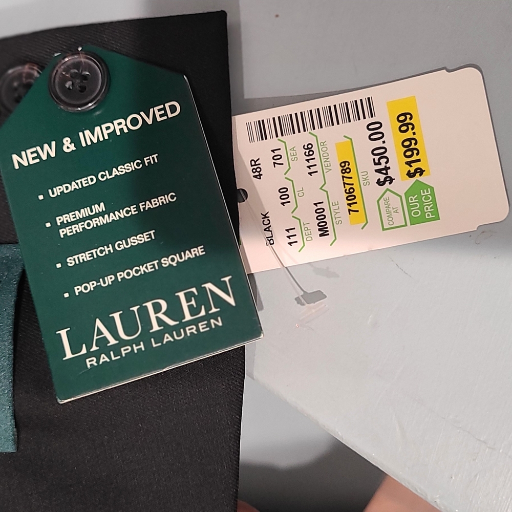 Lauren Ralph Lauren Black Blazer 48R - Picture 5 of 5